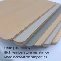 Panneau de contreplaqué mélaminé double face moderne de première qualité 18 mm pour décoration de meubles d'intérieur, surface en placage de noyer E0