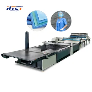 Multi High Layer Ply Medical Protective Clothes Cutter Nurse Uniform Pp Nonwoven Fabric Cutting Machine