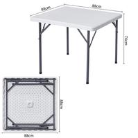 Table pliante en plastique HDPE de qualité supérieure pour événements extérieurs, mariages, jardins, 6 pieds/8 pieds, prix direct usine