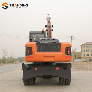 Envío gratuito, miniexcavadora con ruedas con certificación CE y EPA, excavadora compacta con ruedas de 8.5 y 9 toneladas, miniexcavadora hidráulica pequeña con ruedas. - Product Image 5