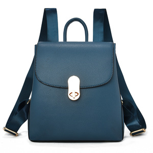 Vintage <b>Small</b> <b>Backpack</b> Shoulder Bag Women Soft PU Leather Crossbody Bag Multifunction Casual Lady Handbag - Product Image 4