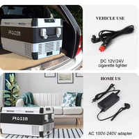 Congélateur portable pour caravane tout-terrain à deux zones 75L 95L, réfrigérateur-congélateur 12V, boîte de camping, réfrigérateurs de voiture pour camionnette