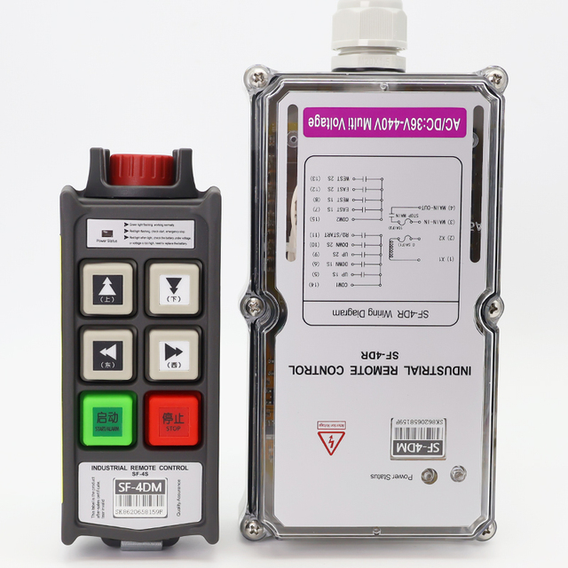 Manufacturer Hot Selling Mini 4 Button Double Speed Industrial Wireless Remote Control Switch