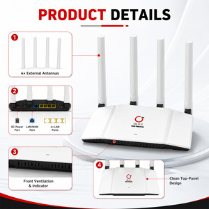 OLAX AX1800 Mesh Router Fast Wifi6 Modem Routers 4g 5g Wan Lan <b>Port</b> Vpn Function Dual Band Wifi CPE 1200mbps Cpe Wifi Router - Product Image 2