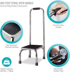 Fournitures de soins de santé tabouret de <span class=keywords><strong>pied</strong></span> en métal robuste <span class=keywords><strong>pour</strong></span> lits hauts tabouret de <span class=keywords><strong>pied</strong></span> Portable <span class=keywords><strong>pour</strong></span> personnes âgées - Product Image 2
