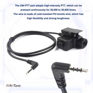 ชุดหูฟังท่ออากาศสำหรับ <span class=keywords><strong>Xiaomi</strong></span> 1S /lite walkie talkie คอ telescopic ควบคุมลดเสียงรบกวนด้วย U94 PTT - Product Image 6