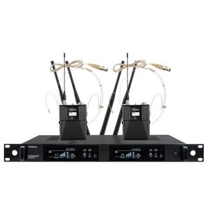 Voxfull Pro Audio <span class=keywords><strong>QLXD24</strong></span> BTEA5 8 SM5 8 Cuatro antenas True Diversity Lavalier Sistema DE MICRÓFONO INALÁMBRICO Cancelación de ruido - Product Image 4