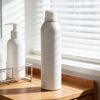 Bouteilles aérosols en aluminium vides durables, capacité personnalisable 200 ml 250 ml, pour laque capillaire, mousse et gel douche