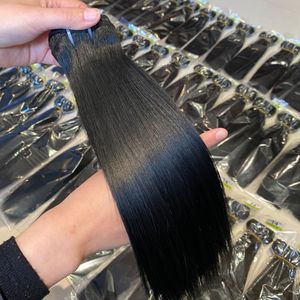 Extensiones de Cabello Humano Virgen Brasileño Natural de 18 Pulgadas, 100% Cabello Humano, Grado 9A, Color Natural, Venta al Por Mayor - Product Image 1