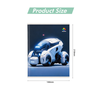 Cuaderno de ejercicios con encuadernación cosida. Cubierta y Contracubierta Personalizables de Alta Calidad y Duraderas para Impresión Laminada A5 para Uso en Oficina