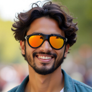 Nouvelles lunettes de soleil aviateur de style européen et américain pour hommes, monture noire C5, verres vert-gris, protection UV400, pare-soleil de classe 2 - Product Image 1
