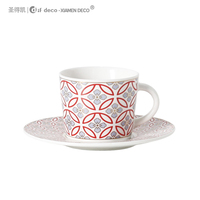 Ensemble de tasses de luxe léger coffret cadeau tasses à café en céramique ensemble de tasses à expresso en céramique