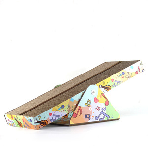 Cat Scratching Board Corrugated <b>Paper</b> Cartoon <b>Pattern</b> Boredom Buster Interactive Play Toy For Cats - Product Image 2