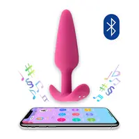 T Handle Anal Plug Vibrator Operated by App Controlled Butt Plug for Male and Female Couple Sex