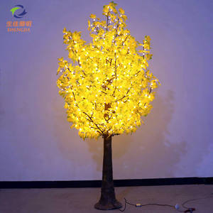 热卖美国 110V 室外人工 led 装饰花园圣诞树灯 led 枫树照明 - Product Image 3