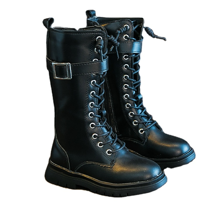 В наличии китайские оптовые продажи, детские зимние ботинки из искусственной кожи с галстуком