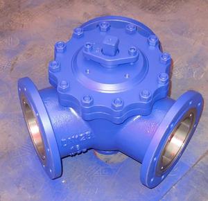 Robinet à boisseau sphérique à brides en acier inoxydable, 3 ou 4 voies, DN50 PN16 ANSI 150LB, à commande manuelle, pour le déviationnement et le mélange de fluides, avec ports L, T, LL - Product Image 5