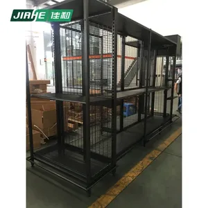 Iron Storage Wire <strong>Wall</strong> Shelves Warehouse Iron <strong>Rack</strong> Supermarket Shelving - Product Image 2