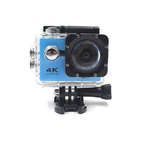 Caméra d'action numérique professionnelle 4K étanche avec zoom numérique grand angle 170°, Wi-Fi et mémoire 32 Go pour casque de vélo