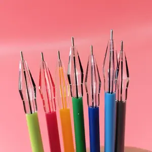Cancelleria creativa Color caramella punta di diamante ricarica Gel penna neutra regalo per studenti ricaricabile da 0.35mm