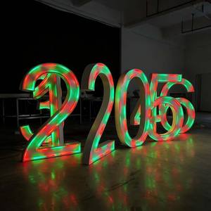 Letreros Electrónicos <span class=keywords><strong>LED</strong></span> Multicolor Personalizados de Pie Letras Iluminadas Letreros <span class=keywords><strong>LED</strong></span> Programables de 4 Pies para Suministros de Fiesta - Product Image 5