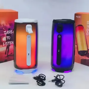 Alto-falante portátil sem fio para pulso 5 com luz LED para festas e esportes ao ar livre, caixa de música Boombox, caixa de presente para pulso 5