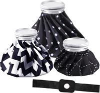 Sac de glace réutilisable en tissu pour premiers secours à domicile, 3 tailles, pour blessures à la cheville, au genou et à la tête, vente en gros