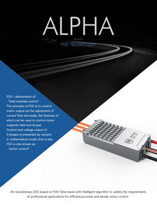 T-Motor ALPHA 60A 4-6S ESC FOC basse tension à haute efficacité et faible bruit pour moteur brushless de drones multicoptères RC aériens - Product Image 2