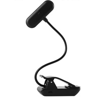 Lampe de lecture USB rechargeable à 9 LED, intensité réglable, avec indicateur de puissance, petite, flexible, à clipser, pour lecture nocturne, support de musique, piano