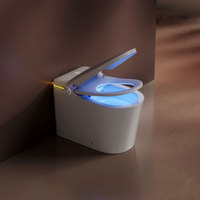 WC intelligent en céramique de haute qualité avec pompe de surpression intégrée, sans limite de pression d'eau, WC automatique
