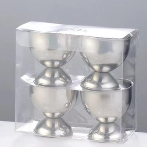 Portauovo a forma di bicchiere di vino creativo portauovo rotondo in acciaio inox portauova strumenti gadget da cucina - Product Image 5