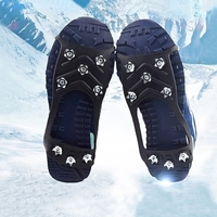 Pointes antidérapantes en alliage non-aluminium pour chaussures, pour la glace et la neige, escalade en extérieur, 1 paire