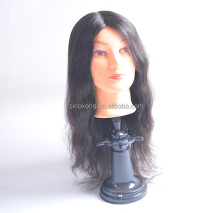 Équipements de Salon Femmes Naturel Cheveux Humains <span class=keywords><strong>Mannequin</strong></span> Tête Coiffeur <span class=keywords><strong>Mannequin</strong></span> Tête de Formation - Product Image 2