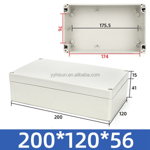 HS bán buôn IP55 200*120*55 ABS nhựa không thấm nước hộp nối điện dự án ISO9001 chứng nhận tùy chỉnh logo có sẵn - Product Image 1