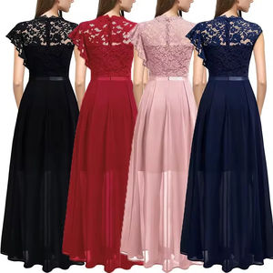 Bescheiden Dames Lange Chiffon Avondjurken Maxi Vloerlengte Voor Nachtfeesten Bruidsmeisje Galajurken - Product Image 2