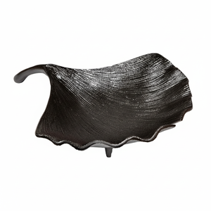 Bol décoratif en forme de feuille d'érable noire pour servir des noix, des biscuits, des collations, artisanat en gros, bols à fruits, accessoires pour la maison - Product Image 1