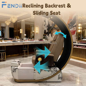 Móveis de Salão de Beleza de Luxo Moderno e Profissional, Cadeira de Massagem Elétrica Reclinável para Manicure e Pedicure - Product Image 4