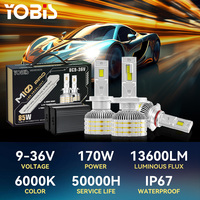 Ampoule de phare LED haute puissance YOBIS M10 12V 6000K, remplacement de phare de voiture, éclairage automobile, 9005 9006 H11 H7 H4 H1, phares LED
