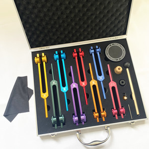 Ensemble de huit diapasons en alliage d'aluminium coloré, aux prix de 126,22, 136,1, 141,27, 172,06 et 194,18 respectivement. - Product Image 2
