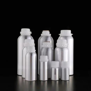 Botella personalizada de aluminio reciclable recubierta 50ml 100ml 150ml 250ml 300ml 500ml 1000ml 1L 1200ml botella cosmética de aluminio vacía redonda - Product Image 3
