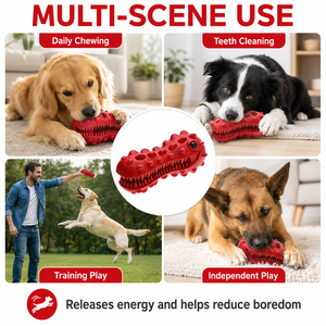 Juguete Masticable Resistente para Perros, Cabeza de Dinosaurio con Sonido, Goma Natural, Juguetes Masticables para Perros Mordedores Agresivos, Razas Grandes - Product Image 5
