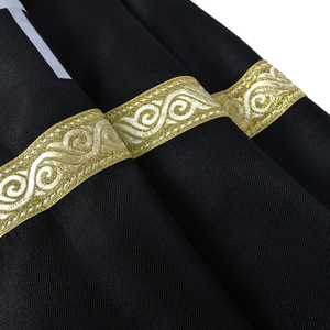 Abito da Sacerdote, Vestito Liturgico in Poliestere Opaco con Ricami Dorati, Costume da Coro, Abito Lungo da Pastore - Product Image 6