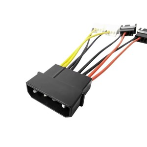 IDE Molex 4-weg ventilatorsplitterkabel, 4-pins naar 3-pins/4-pins dubbele spanning 12V/5V snelheidsregelaar voor pc-koelsysteem - Product Image 3