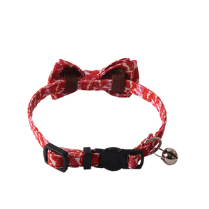 Amigo Factory Mayorista nuevo collar de gato Día de San Valentín Love Lips serie gato collar girasol Bandana collar con anillo - Product Image 4
