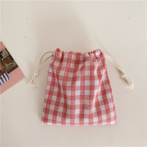 Nouveauté - Pochette de rangement en tissu de lin écologique avec cordon de serrage, plusieurs couleurs, petit sac cadeau - Product Image 6