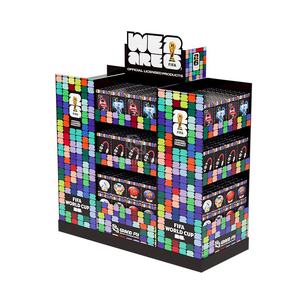 מתקני תצוגה מקרטון לפלטפורמה לגביע העולם בכדורגל <span class=keywords><strong>2026</strong></span> בהתאמה אישית, מתקני תצוגה מקרטון גלי לרצפה עם 4 צדדים לחנויות קמעונאיות של מועדוני WMT - Product Image 4