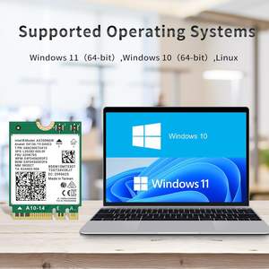 AX200NGW ไวไฟ<span class=keywords><strong>6</strong></span> (802.11ax) การ์ดเครือข่ายไร้สาย2.4 ghz/ 5GHz MU-MIMO ส่ง100M พลังงาน21W สำหรับพีซี/แล็ปท็อป Windows 10/11 - Product Image 2