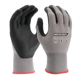Maxipact an toàn công nghiệp Găng tay sợi tre Spandex lót với màn hình cảm ứng linh hoạt Nitrile bọt cọ nhúng găng tay làm việc - Product Image 1