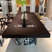 WISEMAX MÖBEL Moderne Wohn möbel Massivholz Esstisch 8-Sitzer Luxus Marmor Tee Esstisch für Home Hotel Küche
