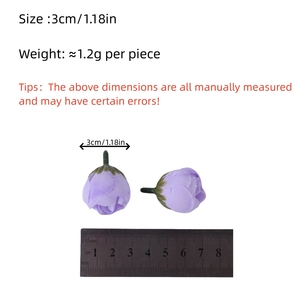 Mini brotes de ranúnculo europeo, hojas de cabeza de rosa de té de seda Artificial, broche de novia de boda, decoración de muñeca, incluye decoración de mesa de tallo - Product Image 6